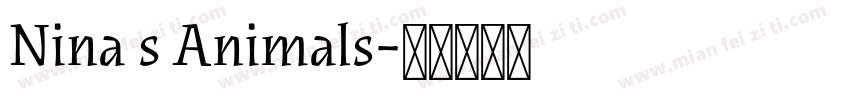 Nina s Animals字体转换